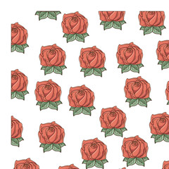decorative flower pattern background vector illustration design