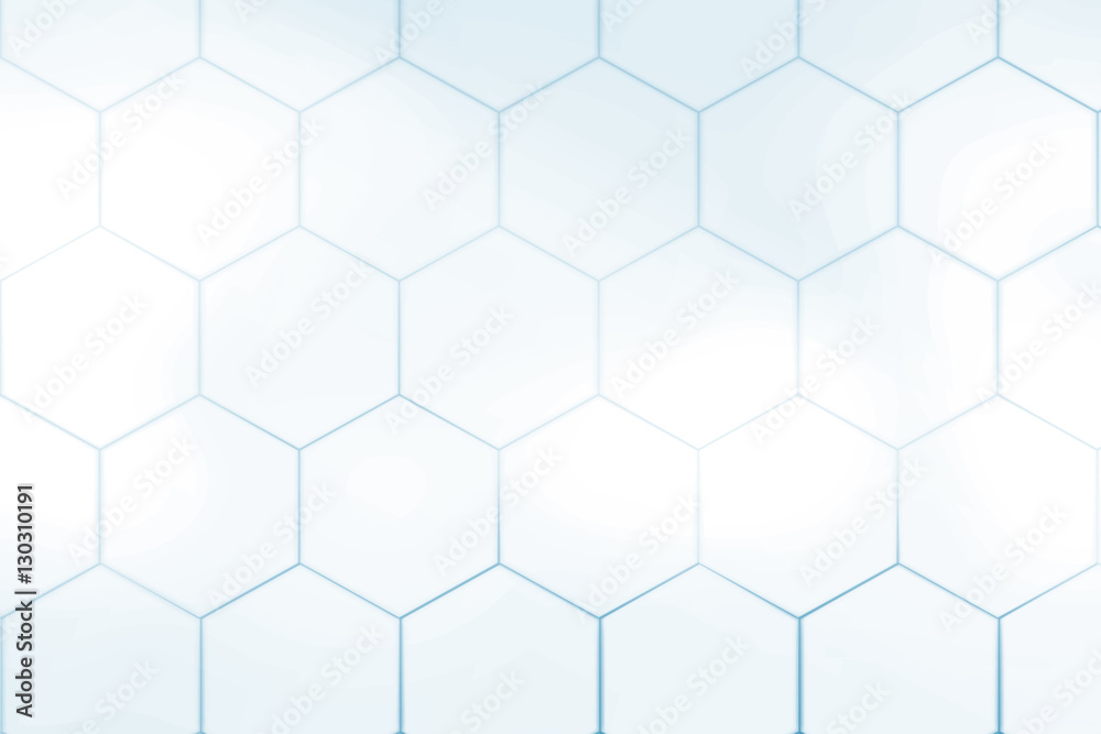 Poster blue white hexagonal abstract background mosaic design