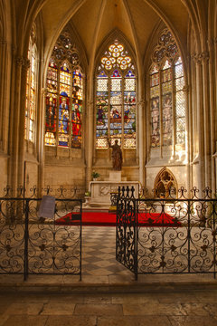 A small chapel inside Vendome Abbey, Loir-et-Cher, Centre, France