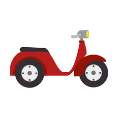 scooter vehicle isolated icon vector illustration design