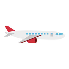 airplane flying isolated icon vector illustration design