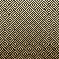 Golden metallic background with geometric pattern. Elegant luxury style.