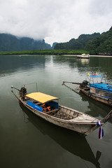 Fototapeta na wymiar boat Tour in Krabi ,Thailand