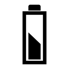 battery low level isolated icon vector illustration design