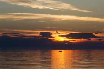 Fototapeta premium Beautiful view of seascape. Composition of nature.