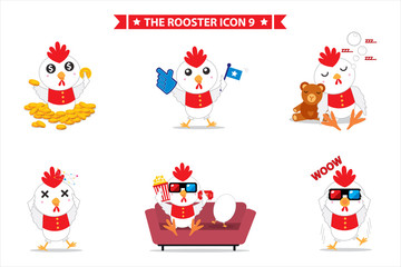 rooster icon character