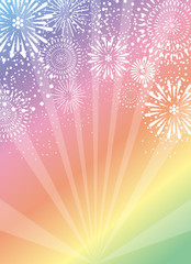 紙吹雪 花火 背景 パステルカラー Wall Mural Wallpaper Murals Kid A