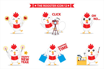 rooster icon character