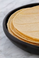 Delicious mexican corn tortillas
