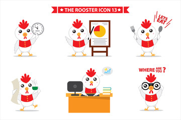 rooster icon character