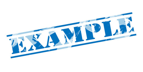 example blue stamp