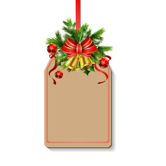 Christmas decoration with bow