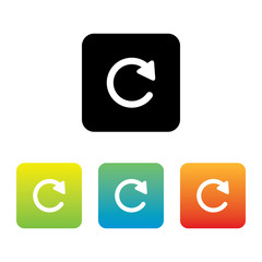 Colorful Set of Refresh Reload or Rotate Icons
