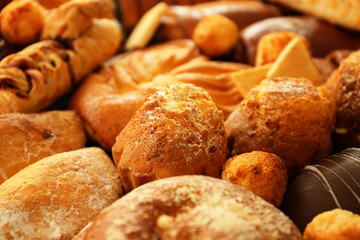 Fresh bakery products, closeup