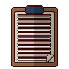 clipboard with sheet icon image vector illustration design 