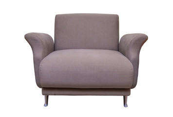 casual sofa in living room isolate on white background