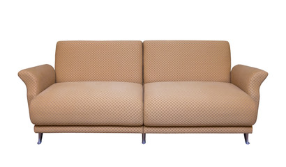 casual sofa in living room isolate on white background