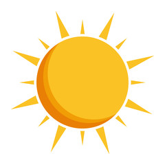 sun representation icon image vector illustration design 