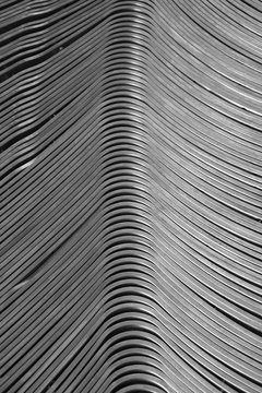 abstract metal curve