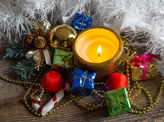 Christmas toys, gift boxes