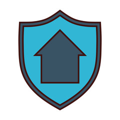 home protection icon image vector illustration design 