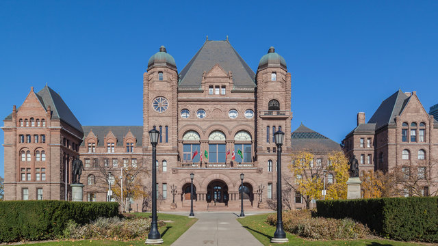 Ontario Legislative Building At Queen's Park, Toronto, Canada