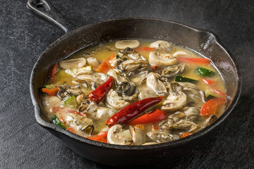 かきのアヒージョ　スペイン料理　 ajillo of the oyster