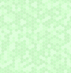 Green hexagon pattern. Seamless vector
