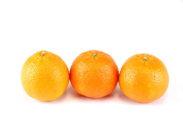 fresh tangerine isolated on white background