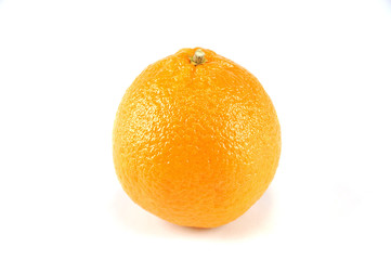 single fresh tangerine isolated on white background