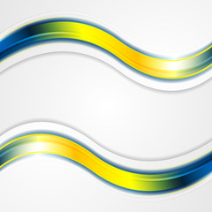 Abstract corporate background with colorful waves