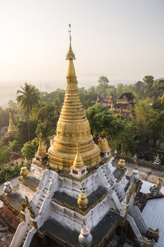 Kyaik Tan Lan Pagoda, the hill top temple in Mawlamyine, Mon State