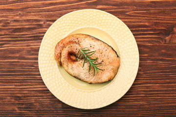 Grilled Salmon with Avocado Salsa. Delicious healthy eating.