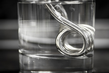 Boiler in the glass.