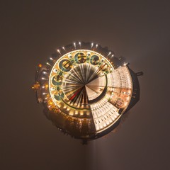 Abstraction du Pont Neuf et de l'Hôtel Dieu à Toulouse, Occitanie, France