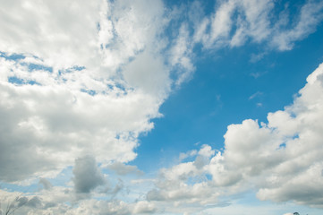 Naklejka na ściany i meble Clouds with blue sky,Landscape