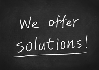 we offer solutions