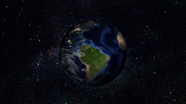 realistic planet earth in space. Elements of this image furnished by NASA