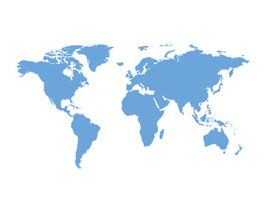 Obraz na płótnie Canvas Political World Map Illustration