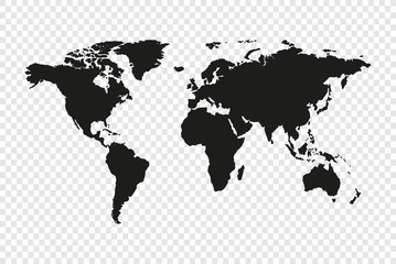 Fototapeta na wymiar Political World Map Illustration