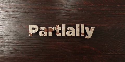 Partially - grungy wooden headline on Maple  - 3D rendered royalty free stock image. This image can be used for an online website banner ad or a print postcard.