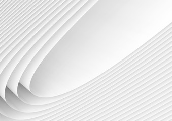 3D rendering wavy paper sheets