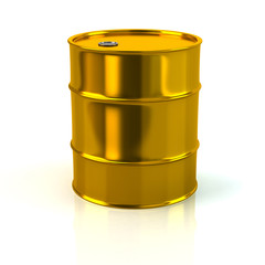 3d illustration of golden barrel