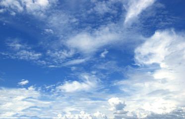 blue sky and clouds sky.
