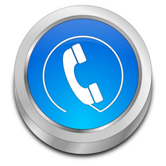 Phone call Button - 3D illustration