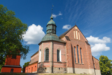 Fototapeta na wymiar Old church belonging to the castle of Skokloster, Sweden