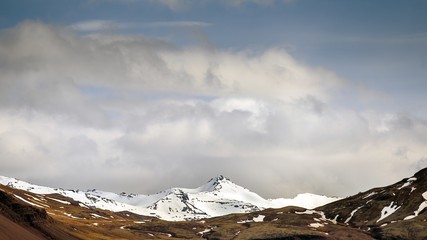 Scenic mountain landscape shot