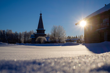 winter sunset