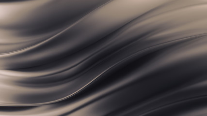 Beautiful background with drapery and folds of silk. 3D illustra