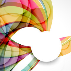 Abstract background with color waves